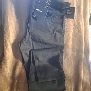 H&M Women's Super Slim Super Stretchy Pull On Black Ultra Thin Skinny Jeans Sz14